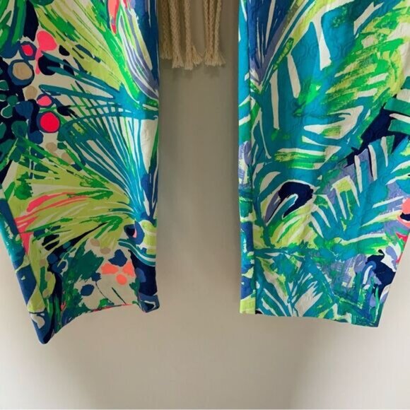 LILLY PULITZER Women’s Kelly Skinny Ankle Pants Multi Purrfect Size 8 - Picture 3 of 12